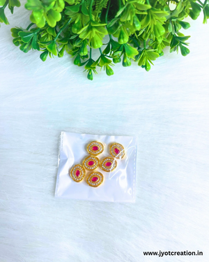 16mm Red Diamond Kundan