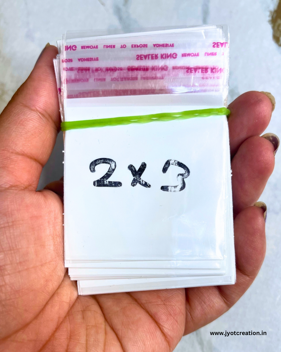 2*3 Inch White Transparent Polybag