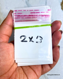 2*3 Inch White Transparent Polybag