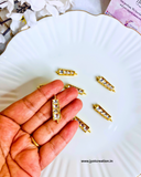 2 Side Hanging 4 Stone Kundan Connector