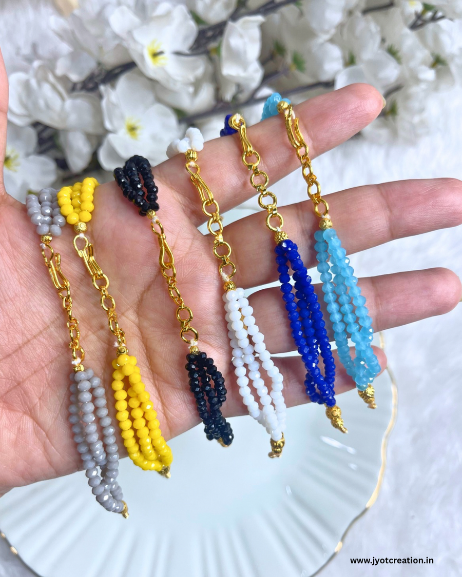 3 Layer Crystal Hand Bracelet Chain Extender