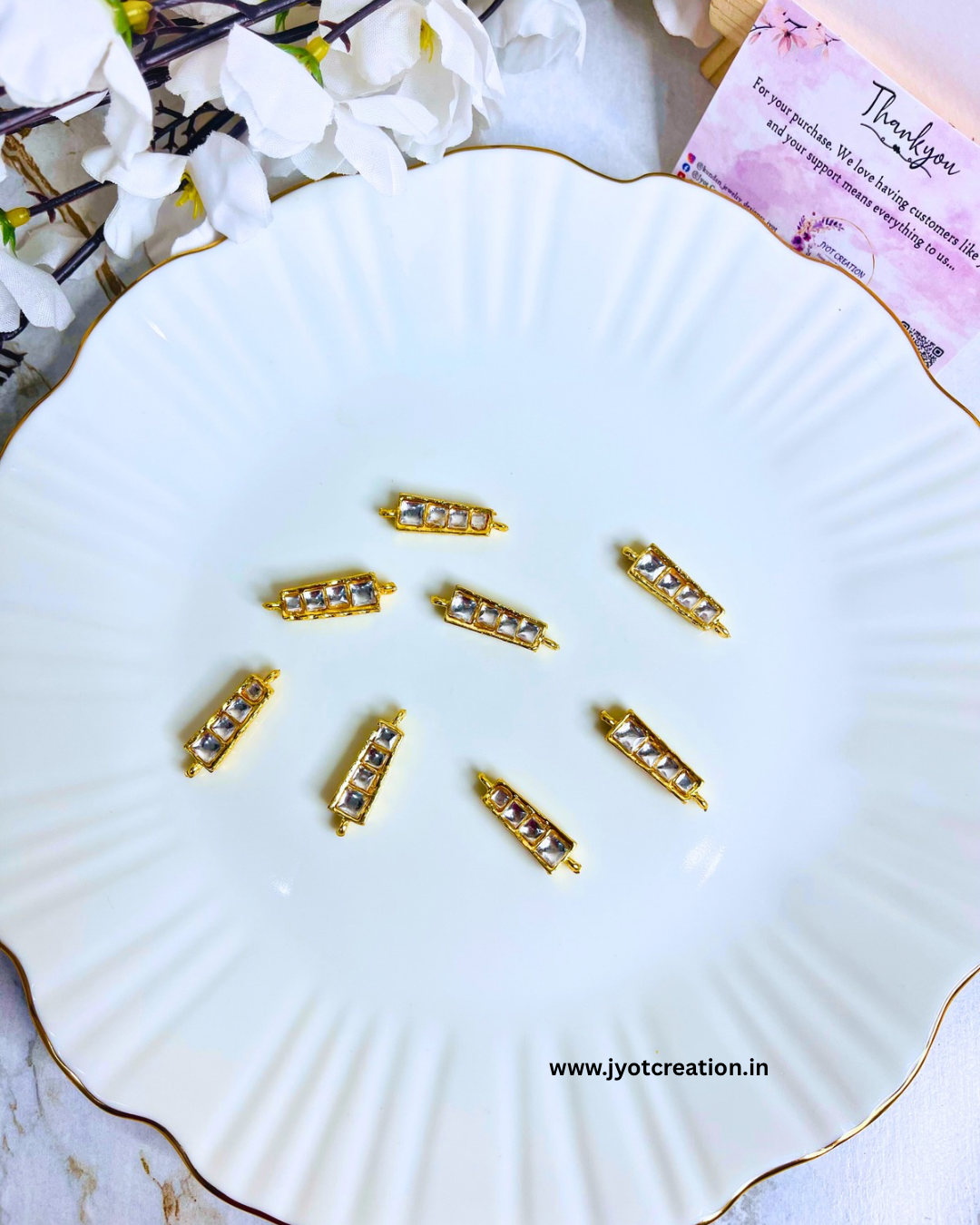 Stone Kundan Connector
