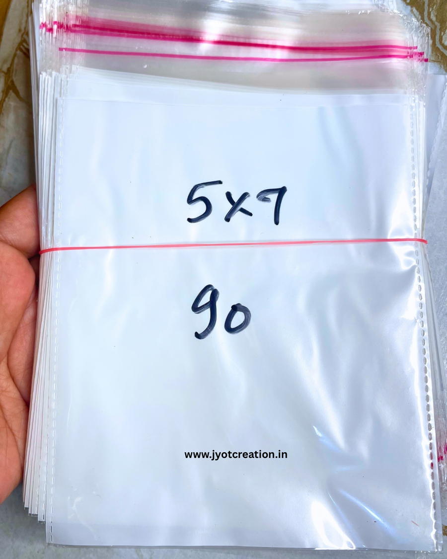 5*7 Inch White Polybag