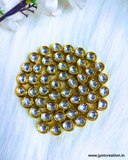 D Shape 50 Pcs Meenakari Kundan Line