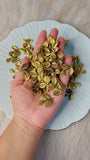Golden Antique Metal Leaf Charm