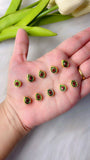 Drop Meenakari Kundan, 10*8mm in 3 Colours