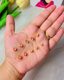 Drop Golden Base Kundan, 6*4mm in 14 Colours