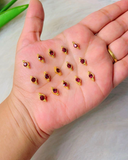 Round Kundan Connector, 10*4mm in 4 Colours