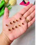 Drop Golden Base Kundan, 6*4mm in 14 Colours