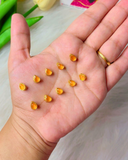 Drop Golden Base Kundan, 6*4mm in 14 Colours