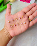 Drop Golden Base Kundan, 6*4mm in 14 Colours
