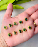 Drop Meenakari Kundan, 10*8mm in 3 Colours
