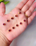 Round Golden Base Kundan, 6mm in 4 Colours