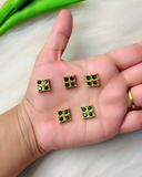Square Hole Kundan,12*12mm