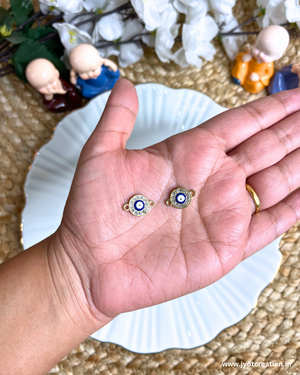 Diamond Evil Eye Two Hook Charm-Pack of 2Pcs