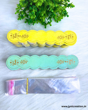 Medium Size Fancy Rakhi Written  Card in 4 Color-G