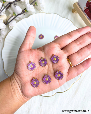 Purple Daisy Charm