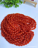 8mm Drop Glass Bead String in 3 Colors