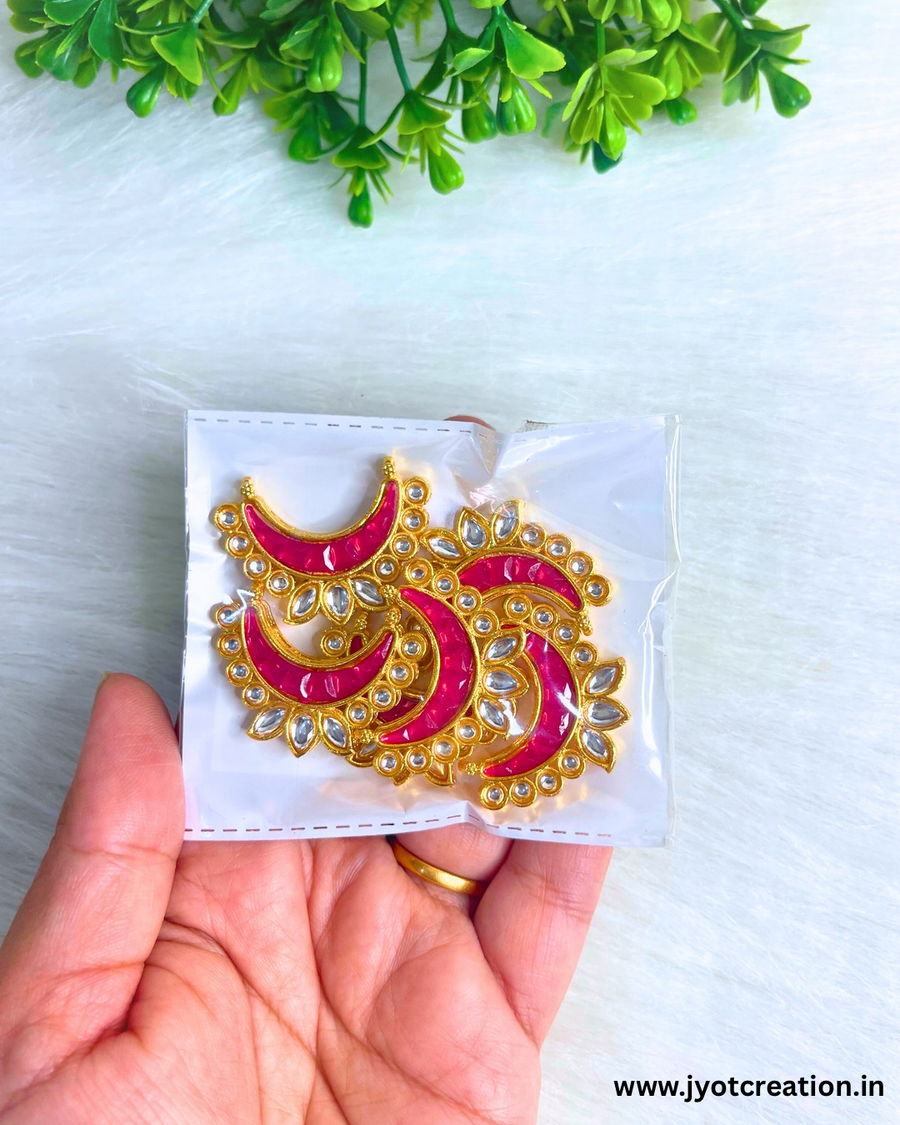 Medium Size Meena Kundan Connector in 2 Colors