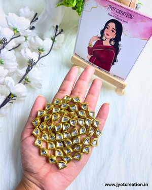 Deepak Shape 50 Pcs Meenakari Kundan