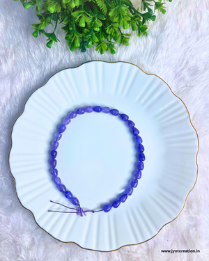 Premium Blue Double Shape Drop Bead