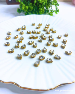 10*8mm Drop Shape Casting Kundan