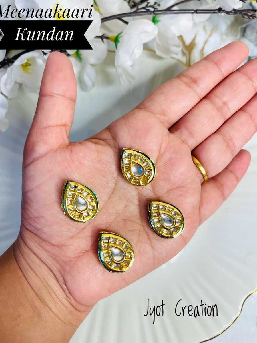 Drop Meenakari Kundan