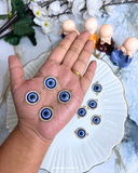 Diamond Evil Eye Two Hook Charm-Pack of 4 Pcs