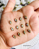 Eye Shape Frame Pasting Kundan
