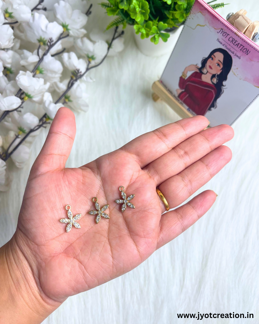 Golden Flower Charm