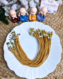 Golden Zari Necklace Backrope Dori