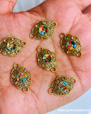 Golden Metal Charm-Pack of 2 Pcs