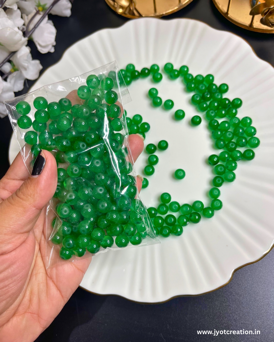 8mm Round Glass Bead