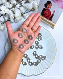 German Silver Hamsa Hand Charm-Pack of 6 Pcs