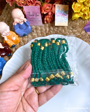 Green Ready Hand Bracelet Thread-E