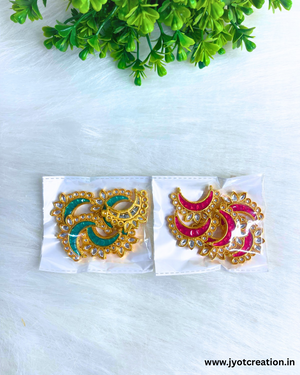 Medium Size Meena Kundan Connector in 2 Colors