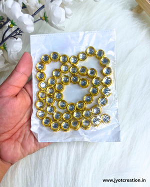 Large Round 50 Pcs Meenakari Kundan
