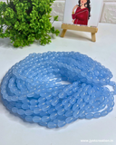 8mm Drop Glass Bead String in 3 Colors