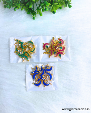Meena Kundan Chaand Connector in 3 Colors