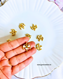 Premium Golden Makhi Meenakari Kundan Connector- Pack of 3 Pcs