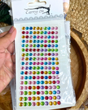 Round Color  Direct Pasting Kundan Packets
