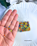Multicolor Seed Bead With Plastic Box
