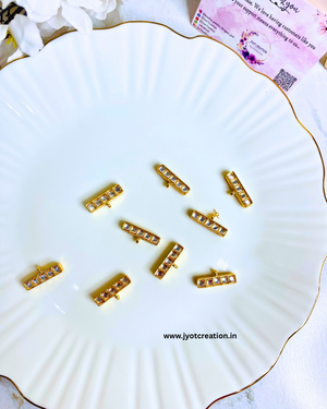 One Side Hanging 5 Hole Stone Kundan Connector
