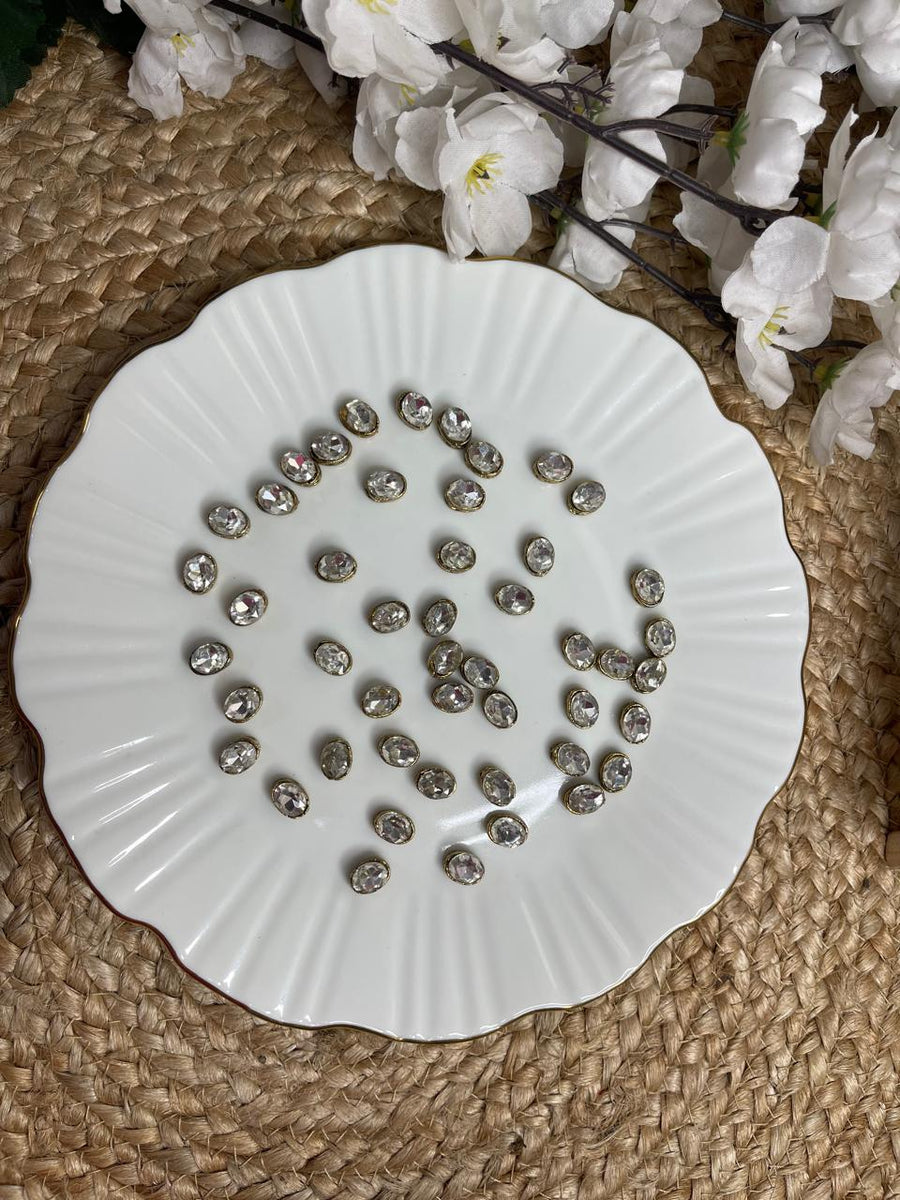12*9mm Oval Casting Kundan