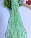 8mm Drop Glass Bead String in 3 Colors