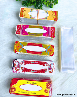 Color Rakhi Card in 5 Design-F