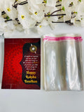 Red & Black Rakhi Card-C With Plastic Cover