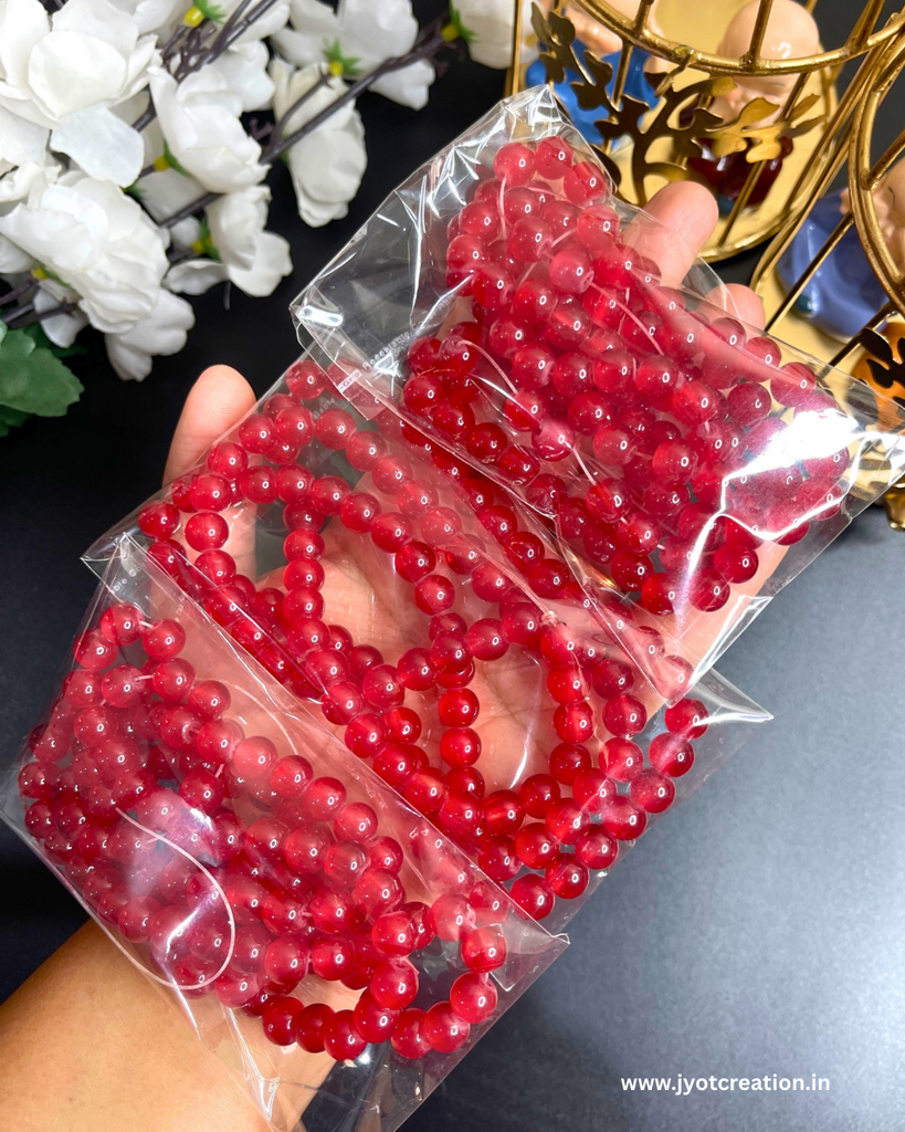 8mm Round Glass Bead