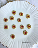Red Hexa A.D Stone Diamond Kundan