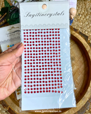 Round Color  Direct Pasting Kundan Packets